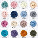 Merino Wool Roving Needle/Wet Felting Various Colours 25-100g