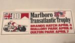 1980 Transatlantic Trophy Vintage Sticker - Unused, Mallory, Brands, Oulton