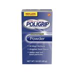 PoliGrip Super Denture Adhesive Powder Extra Strength 1.6 oz 45 g One Bottle