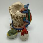Vintage Carol Lynn Penny Dragon Figurine Genesis Creations Scotland Candle Eggs