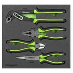 Sealey Siegen Plier 4 Piece Set Comfort Grip Pliers Water Pump Combination FD25