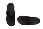 Orthotic sandals with adde arch support and firm heel support (Black)