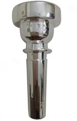 Bb Bugle Mouthpiece  Silver Plated 3 C  Brass Mouthpiece