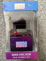 MINI ARCADE MACHINE, 240 GAMES IN 1, RETRO GAMING PRESENT NEW SEALED BY VIBES 