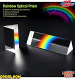 Kids Physics Stem Learning Science Toy Glass Reflecting Triangular Color Prism