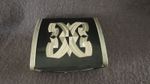 Festival Of Britain 1951 Tin Enamel Cigarette Box Desk storage Red Black Gold