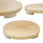 Chapati Board Wooden Roti Pastry Bread Puri Rolling Board Baking Kitchen Round