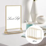 6Pcs Acrylic Sign Holder Stand Poster Holder Home Meetings Table Menu Holder 7