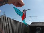 Stained Glass Hummingbird sun-catcher's / window decoration's