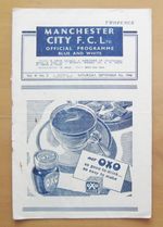 MANCHESTER CITY v CHESTERFIELD 1946/1947 *Good Condition Football Programme*