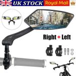 2X Bicycle Handlebar Wing Rear View Mirror Mobility Scooter Mountain Bike MTB GB