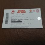 TICKET STUB - MANCHESTER UNITED LEGENDS V BAYERN MUNCHEN - 14th JUNE 2015