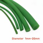 Diameter 1mm-20mm Polyurethane PU Urethane Drive Belt Round Rough Surface Green