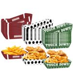 Football & Rugby Themed Paper Food Boats Disposable World Cup Party Snack Trays