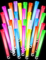 Glow Sticks 30 Pack Glow in Dark Light Up Sticks Party Packs 6 Inch