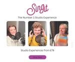 Sing it Silver Recording Studio Experience Day voucher karaoke singing popstar