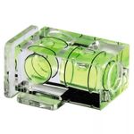 Camera Flash Hot Shoe Spirit Level Double 2 Axis Bubble Mount DSLR SLR  UK STOCK