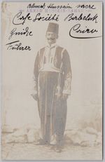 CAIRO Ahmed Hussein Sahar Head Waiter at the Cafe Societe Berbeluk RP Postcard