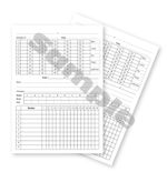 25 x Cricket Match Umpire Score Cards - 60 overs - Score Sheets Referee Cards