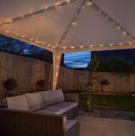 LED Solar Powered Gazebo String Light Fairy Lights for Hanging Party Decoration