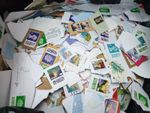 Huge 8 Kilos of Junk Kiloware GB Used Stamps Post Free - Read Full Description C