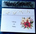 Embossing Folder - Narrow - FLOURISH-CHRISTMAS Mistletoe/Card Making Border