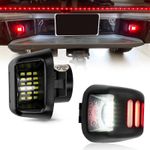 2X License Number Plate Light Rear Bumper Lamp For Nissan Navara D40 Frontier