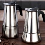 Stainless Steel Espresso Coffee Maker Stove Top Percolator 2/4/6/9 Cups Moka Pot