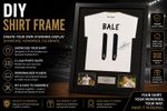 Frame For Any Signed Football Shirt & 2 photo cutouts plus personalised plaque
