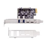 PCI Express to USB 3.2 Gen1 5Gbps PCIE Adapter Card 4 Port (2 USB-A and 2 USB-C)