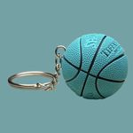 New Blue Basketball Pendant Keychain Blue Ball Keychain Keyring Decor Gifts
