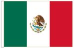 Mexico Sleeved Courtesy Flag ideal for Boats 45cm x 30cm