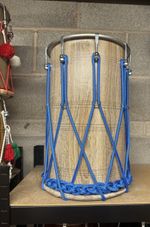 Medium Sized Dhol Drum With Accessories (Blue)