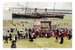 ptc4901 - Fleetwood , Isle of Man Paddle Steamer Passing , Lancs - print 6x4