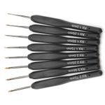 8Pcs Crochet Hooks Aluminum Hook Set Knitting Weave Craft Needles Small Size