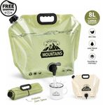 5L -10L Water Container Bag With Tap Folding Water Storage Carrier for Camping