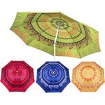 1.6M Garden Parasol Mandala Umbrella Tilt Outdoor Sun Shade Canopy Outdoor Patio