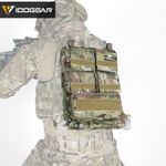 IDOGEAR Tactical Pouch Bag Zip On Panel W/Mag Pouch for AVS JPC2.0 CPC Camo Army