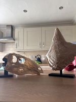 Stegosaurus Skull & Back Plate Replica Dinosaur Skeleton Scaled Down Model Decor