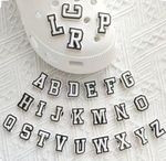 Clog shoe charms uk Letters Numbers White Pink