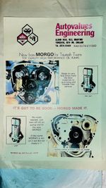 Triumph T120/T140 Morgo Oil Pump advertising Poster (Pre Owned)