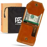 Handmade Genuine Leather Minimalist Wallet RFID Slim Card Holder Gift Box Men UK