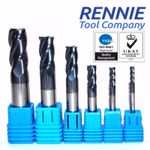 Solid Carbide End Mill 4 Flute TiAlN Coated. Micrograin Carbide. Slot Drill