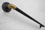 Stair Rail Banister Handrail Industrial Raw Steel & Brass Chunky Elbow
