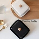 Ceramic Butter Dish with Lid Covered Butter Keeper Storage Kitchen Tableware UK