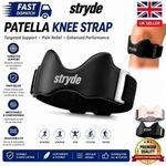 Stryde Precision Strap Knee Brace Silicone Pad Adjustable Breathable Sport UK
