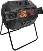 160L Composter Bin Dual Chamber Tumbler Organic Waste Compost Converter BIn Eco