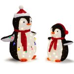 Outdoor Light Up Penguins 2PCS LED Christmas Yard Decorations Garden Decorations