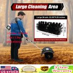 52CC 2 Stroke Gas Power Brush Broom Sweeper Artificial Grass Driveway Sweeper