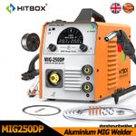 HITBOX 5in1 MIG Welder 250Amp Singel Pulse Aluminium Gas Gasless MIG/TIG/MMA
